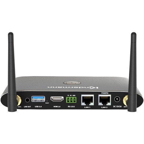 KINDERMANN Klick & Show K-40 Dualband IEEE 802.11ac Wireless Presentation Gateway - 2,40 GHz, 5 GHz - 2 x Netzwerk (RJ-45)