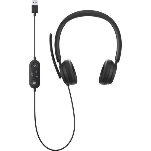 HEADSET USB MODERNO PRETO .