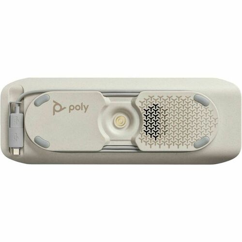 Poly Sync 40+ Kabel/Kabellos Bluetooth Freisprecheinrichtung - Microsoft Teams - Silber - 3 x Bidirektional Mikrofon¤ - 50