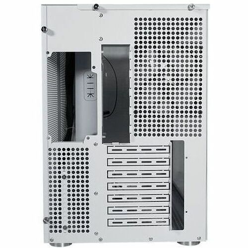 Naceb Nova Gabinete para computadora gamer - ATX, Micro ATX, Mini ITX Placa base admitida - Vidrio templado - Blanco - 10 