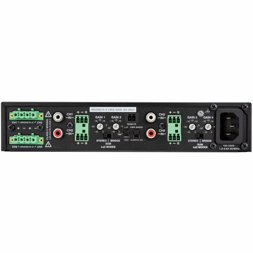 Crestron AMP-X300 4 -Kanal- Verstärker - 300 W RMS - Schwarz - 20 Hz bis 20 kHz Frequenzgang - 75 W