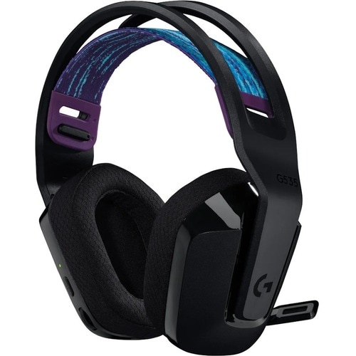 Casque de jeu Logitech G535 - Sans fil - Design Sur tête - Couleur Noir - RF - Fréquence 20 Hz/20 kHz