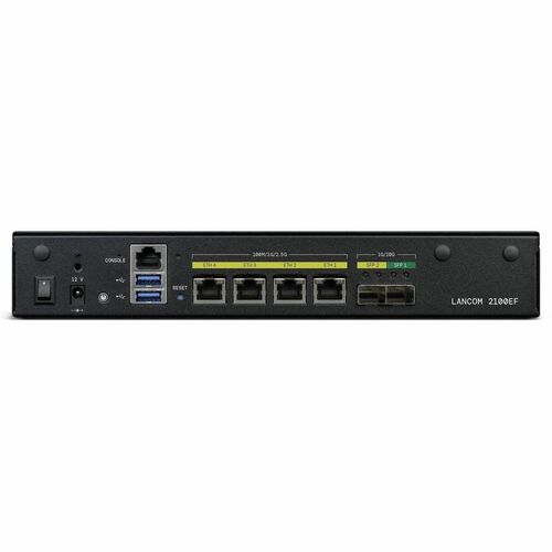 Lancom 2100EF Router - 4 Anschlüsse - 4 RJ-45 Port(s) - Management-Port - 2 SFP+ Steckplätze - 10 Gigabit Ethernet - IEEE 