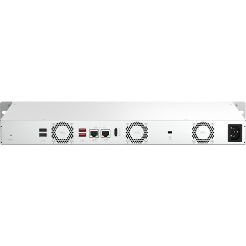 Vista 3 de QNAP 1U 4-bay short depth 12" rackmount