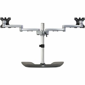 Monitorhalterung für zwei Monitore, Ergonomische Monitorstand für VESA Bildschirme bis zu 32" und 8 kg, Freistehend, gelen