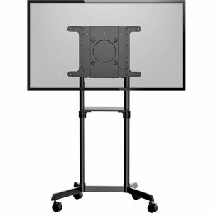 StarTech.com Mobile TV Cart, Portable Rolling TV Stand, 37-70 inch VESA Display Mount (154lb/70kg), Shelf & Storage, Rotat