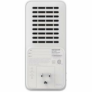 Netgear EAX12 Dual Band Wi-Fi 6 IEEE 802.11 a/b/g/n/ac/ax/k/i 1.60 Gbit/s Wireless Range Extender - Indoor - 2.40 GHz, 5 G