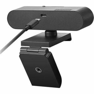 Lenovo Video Conferencing Camera - Black - USB Type C - 1 / Each - 1920 x 1080 Video - 95° Angle - Tripod Mount, Clip - Mi