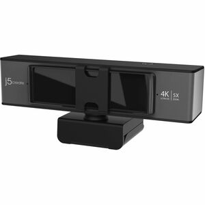 j5create Webcam - 8 Megapixel - 30 fps - Black, Silver - USB Type A/USB Type C - 1 Pack(s) - 4K, 2K, Full HD, HD - 3840 x 