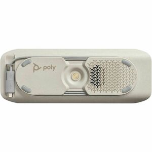 Poly Sync 40+ Kabel/Kabellos Bluetooth Freisprecheinrichtung - Microsoft Teams - Silber - 3 x Bidirektional Mikrofon¤ - 50