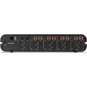 Belkin Universal 2nd Gen Secure KVM Switch, 4-Port Dual Head w/ CAC - 4 Computer(s) - 1 Local User(s) - 4K - 3840 x 2160 -
