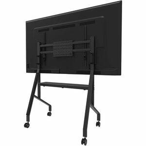 Neomounts FL50-525BL1 Carrello con ruote per display da 55" a 86" - Capacità di carico 76Kg. - 1 ripiano - Acciaio