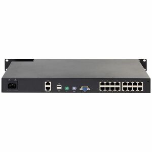 APC KVM1116R KVM Switchbox - 16 Computer(s) - 1 Local User(s) - 1 Remote User(s) - 50 Hz, 60 Hz - 20 x Network (RJ-45) - 2