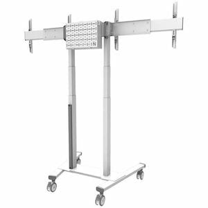 Adaptador de montaje Neomounts para Pantalla LCD, Pantalla, Soporte de Pared - Blanco - Altura ajustable - 2 Pantalla(s) a