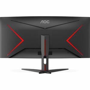 AOC CU34G2XE 34" Aula UWQHD Ecrã curvo Monitor LED para jogos - 21:9 - Preto - 86,4 cm (34") Viewable - Alinhamento vertic