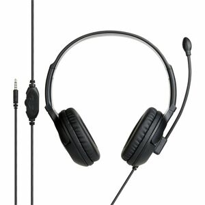 Verbatim Wired On-ear, Over-the-head Stereo Headset - Black - Binaural - Circumaural - 32 Ohm - 20 Hz to 20 kHz - 120 cm C