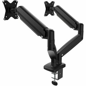 j5create JTSA102 Mounting Arm for Monitor - Black - Landscape/Portrait - Height Adjustable - 2 Display(s) Supported - 43.2