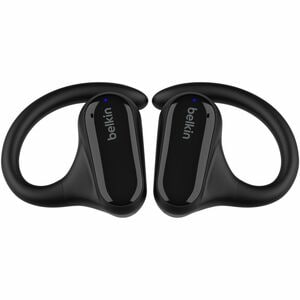 Belkin SoundForm ClearFit True Wireless Over-the-ear, Open-ear, Earbud Stereo Earset - Black - Binaural - Open - 1000 cm -