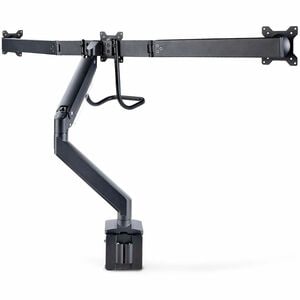 StarTech.com Mounting Arm for Monitor, Display - Black - Landscape/Portrait - Height Adjustable - 3 Display(s) Supported -