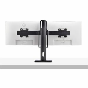StarTech.com Crossbar Dual Monitor Desk Stand For 27inch Screens, Max Cap 26.4lb, VESA Mount 75x75/100x100, Toolless Heigh
