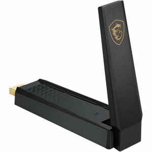 MSI IEEE 802.11ax Tri Band Wi-Fi Adapter for Desktop Computer, Notebook, Wireless Router - USB 3.2 Gen 1 - 5.27 Gbit/s - 2