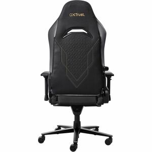 Trust GXT 721 Gaming-Stuhl - Metall, HDF-Polsterung (High Density Foam), Holz, Aluminium - Schwarz