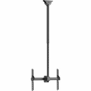 Neomounts Ceiling Mount for TV - Black - Height Adjustable - 1 Display(s) Supported - 94 cm to 177.8 cm (70") Screen Suppo