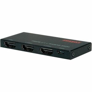 Roline 2-way HDMI Splitter - Black - 3840 x 2160 - 1 x HDMI In - 2 x HDMI Out