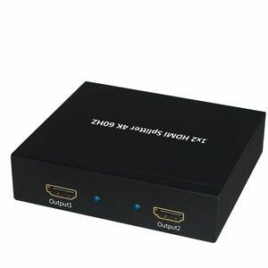 Value 2-Wege HDMI-Splitter - Schwarz - 4096 x 2160 - 1 x HDMI Ein - 2 x HDMI Aus