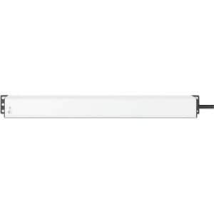 19" 1U PDU 7-way UK, Overload Protection, Rackmount, Power Distribution Unit, UK 3-pin outlets, 3m power cord, output - BS