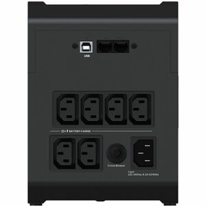 Vertiv PowerUPS 200 Essential PSA6E-1600IT-IEC, 1600VA/925W, AVR, User-Replaceable Batteries, Battery Backup, 6 IEC Outlet