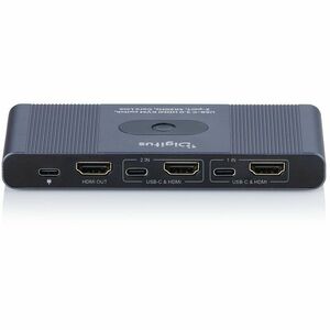 Digitus USB-C 3.0 HDMI KVM-Switch, 2-Port, 4K60Hz, Core Line. Video Porttyp: HDMI, USB-Stecker: USB Typ-C, USB Typ-A, USB-