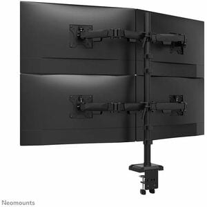 Neomounts NERO Mounting Arm for Monitor, Display - Black - Height Adjustable - 4 Display(s) Supported - 25.4 cm to 81.3 cm