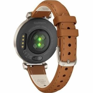 Garmin Lily 2 Classic Smart Watch - 35.40 mm Case Height - 35.40 mm Case Width - Cream Gold Case Color - Tan Band Color - 