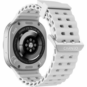 Carneo GTR Falcon HR+ Smart Watch - Round Case Shape - 12 mm Case Thickness - 45 mm Case Width - Silver Body Color - Glass