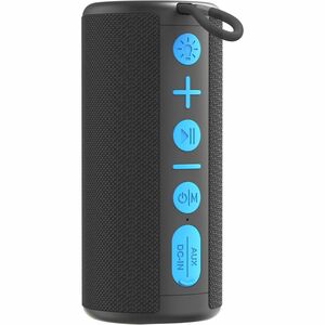 Carneo StreetDragon 3 Portable Bluetooth Speaker System - 10 W RMS - Black - 280 Hz to 16 kHz - Battery Rechargeable - USB