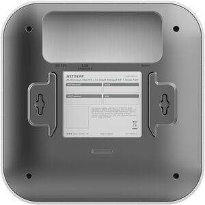 Netgear WBE708 Dual Band Wi-Fi 7 IEEE 802.11 a/b/g/n/ac/ax/be 4.90 Gbit/s Wireless Access Point - Indoor - Yes - 2.40 GHz,