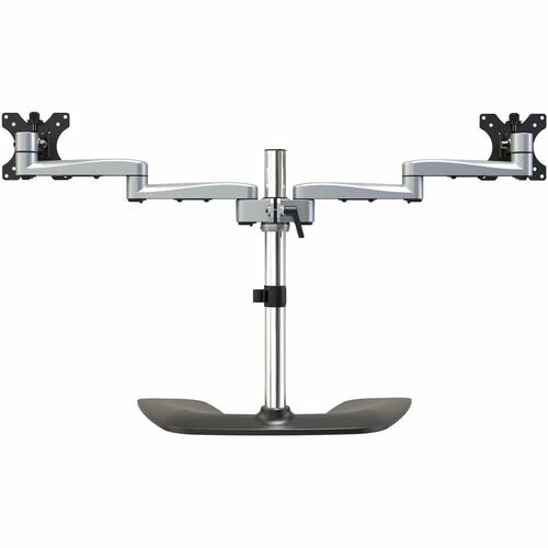 Monitorhalterung für zwei Monitore, Ergonomische Monitorstand für VESA Bildschirme bis zu 32" und 8 kg, Freistehend, gelen