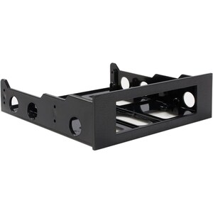 StarTech 3.5" to 5.25" Front Bay Mounting Bracket - Desktop Front Bay Adapter - Black - This 3.5" to 5.25" front bay mount