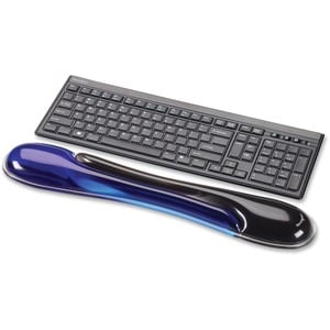 Kensington Duo Gel 62397 Wrist Rest - 10.3 mm x 479.4 mm x 88.9 mm Dimension - Black & Blue - 1 Each