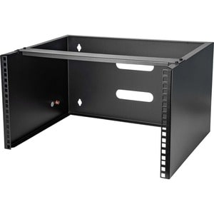 StarTech.com 6U Wall Mount Rack, 14in Deep, 19 inch Wall Mount Network Rack, Wall Mounting Patch Panel Bracket for Switch/