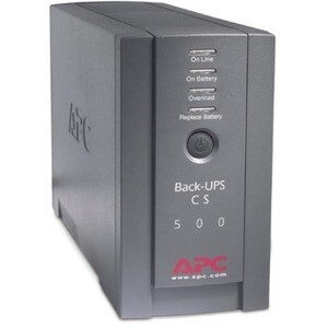 APC Back-UPS, 500VA, Tower, 120V, 6 NEMA 5-15R Outlets , User Replaceable Battery - Tower - 8 Hour Recharge - 3 Minute Sta