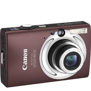 Canon Digital IXUS 80 IS 8 Megapixel Compact Camera - Brown - 1/2.5" CCD Sensor - 6.4 cm (2.5")LCD - Optical Viewfinder - 