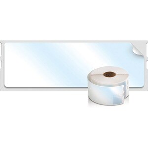 Dymo Clear Address Labels - 1 1/8" x 3 1/2" Length - Rectangle - Direct Thermal - Clear - 130 / Roll - 130 / Roll