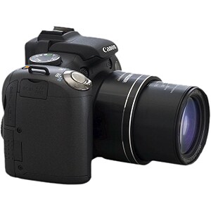 Canon PowerShot SX1 IS 10 Megapixel Bridge Camera - 7.1 cm (2.8")LCD - Electronic Viewfinder - 20x Optical Zoom - 4x Digit
