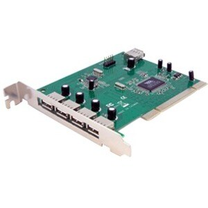 StarTech.com 7 Port PCI USB Card Adapter - Add 7 USB 2.0 Ports to your PC through a PCI slot - pci to usb - pci usb contro