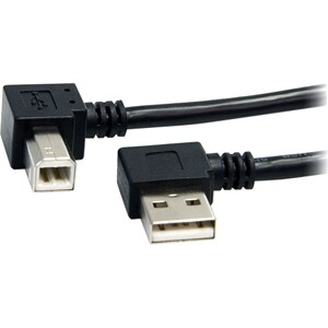 StarTech.com 3 ft A Right Angle to B Right Angle USB Cable - M/M - Connect USB 2.0 peripherals to your computer, for insta