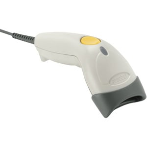 Zebra Symbol LS1203 Handheld Barcode Scanner - Cable Connectivity - White - 100 scan/s - 1D - Laser - Bi-directional - USB