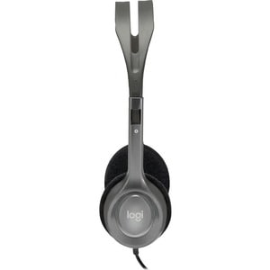 Logitech H110 Kabel Kopfbügel Stereo Headset - Schwarz, Silber - Binaural - Halboffen - 20 Hz bis 20 kHz Frequenzgang - 18