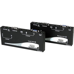 StarTech.com Long Range 1000 ft USB VGA KVM Over CAT5/5e CAT6 UTP Extender - KVM Console Over Ethernet for multiple server